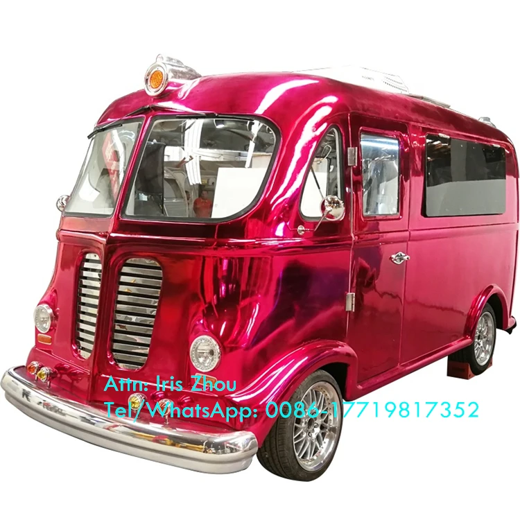 Multifunction Coffee Trucks Electric Fast Food truck, Vintage Food Trailer For Sale