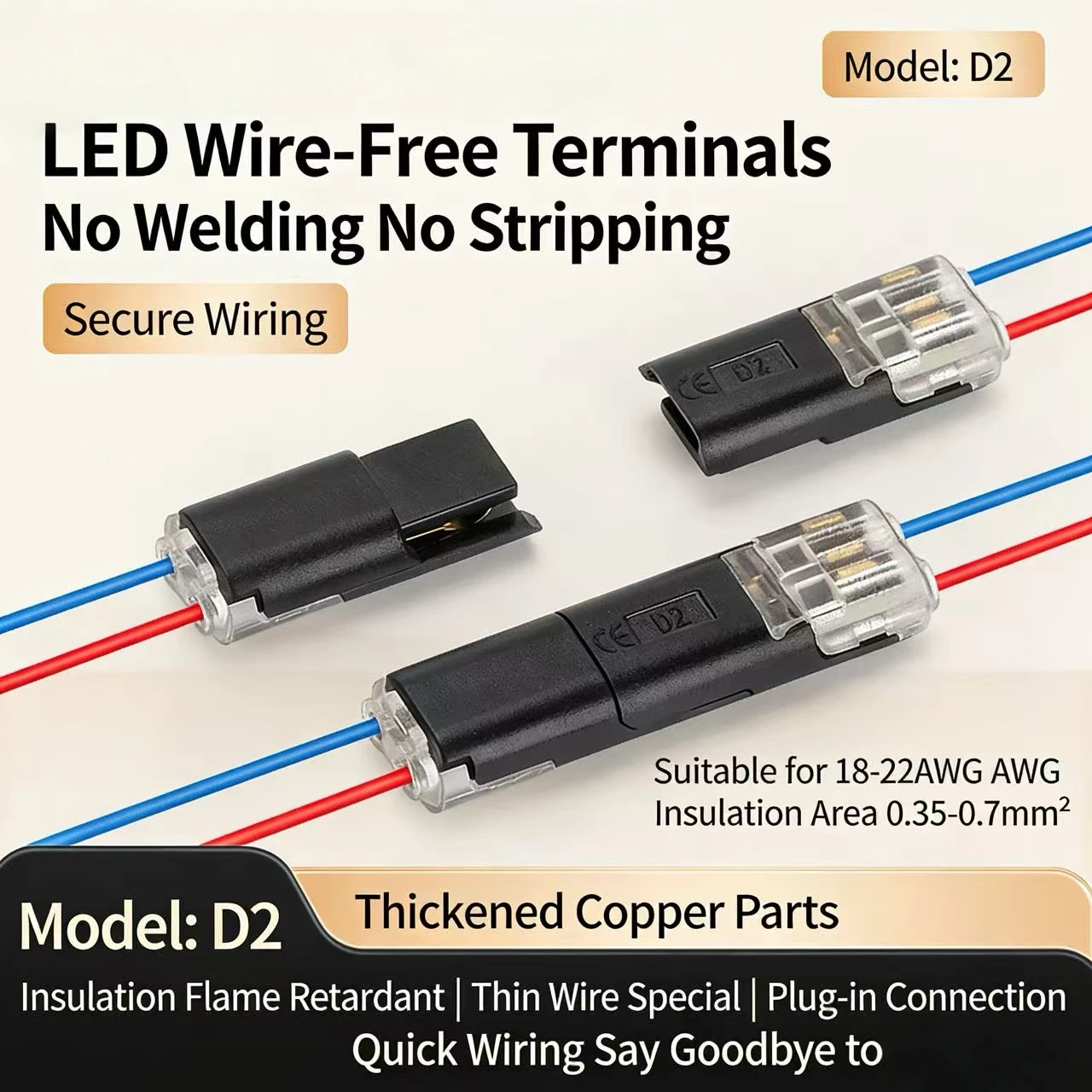 Connettore Elettrico Impermeabile 1/2/3 Pin per Automobili - Striscia di Terminali Sigillata e Anti Polvere Connessione Cavo Elettrico AutoConnettore 1 Pin Auto Terminale 2 Pin Impermeabile Connettore