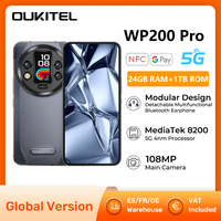 Oukitel WP200 Pro 5G Rugged Smartphone Detachable Earphone Watch MTK8200 108MP Camera 6.7\