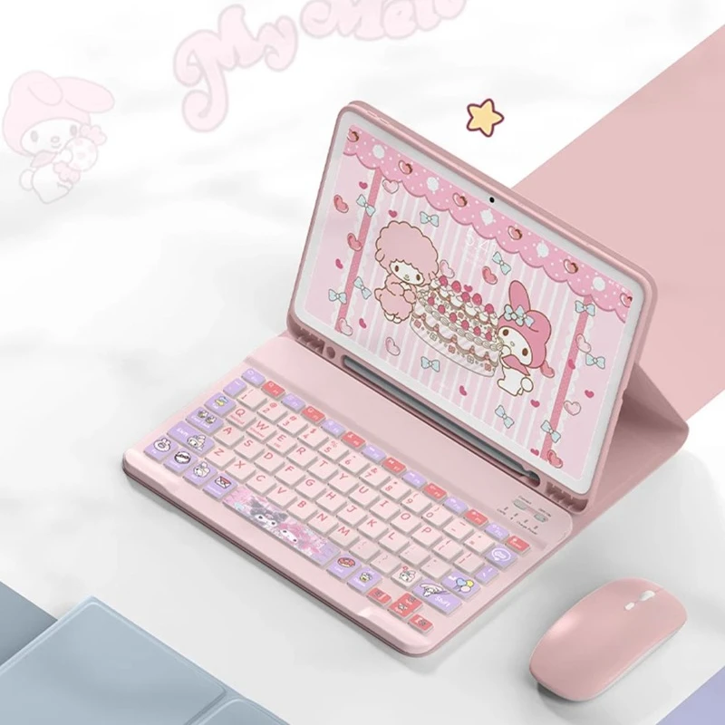 

For Huawei Wireles Bluetooth Keyboard and Mouse Protective Cover Cartoon Melody Case For MatePad Pro11in Air 11.5in Stand Case