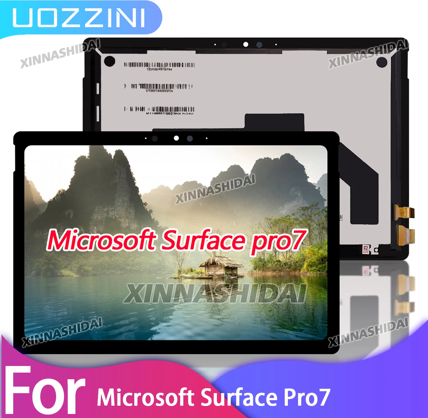 

100% протестированный ЖК-дисплей для Microsoft Surface Pro 7, ЖК-дисплей, дигитайзер сенсорного экрана в сборе для Microsoft Surface Pro 7