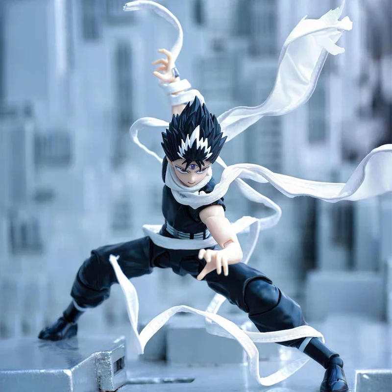 Yuyu Hakusho Hiei Cloth Clothes Cape Adaptation Shf 1/12 Anime Action Figure Toy Scarf Clothes Built In Iron Wire No Figure