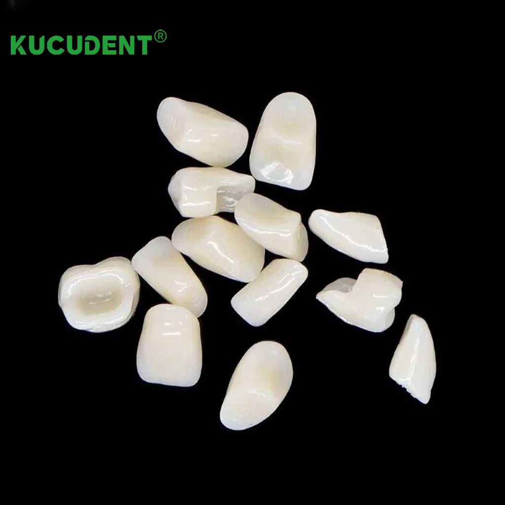 KUCUDENT 84 Pz/set Resina Acrilica Protesi Denti Superiore Inferiore Protesi Dente Falso Bocca Completa Ombra A1/A2/A3 Materiali Dentali S/M/L