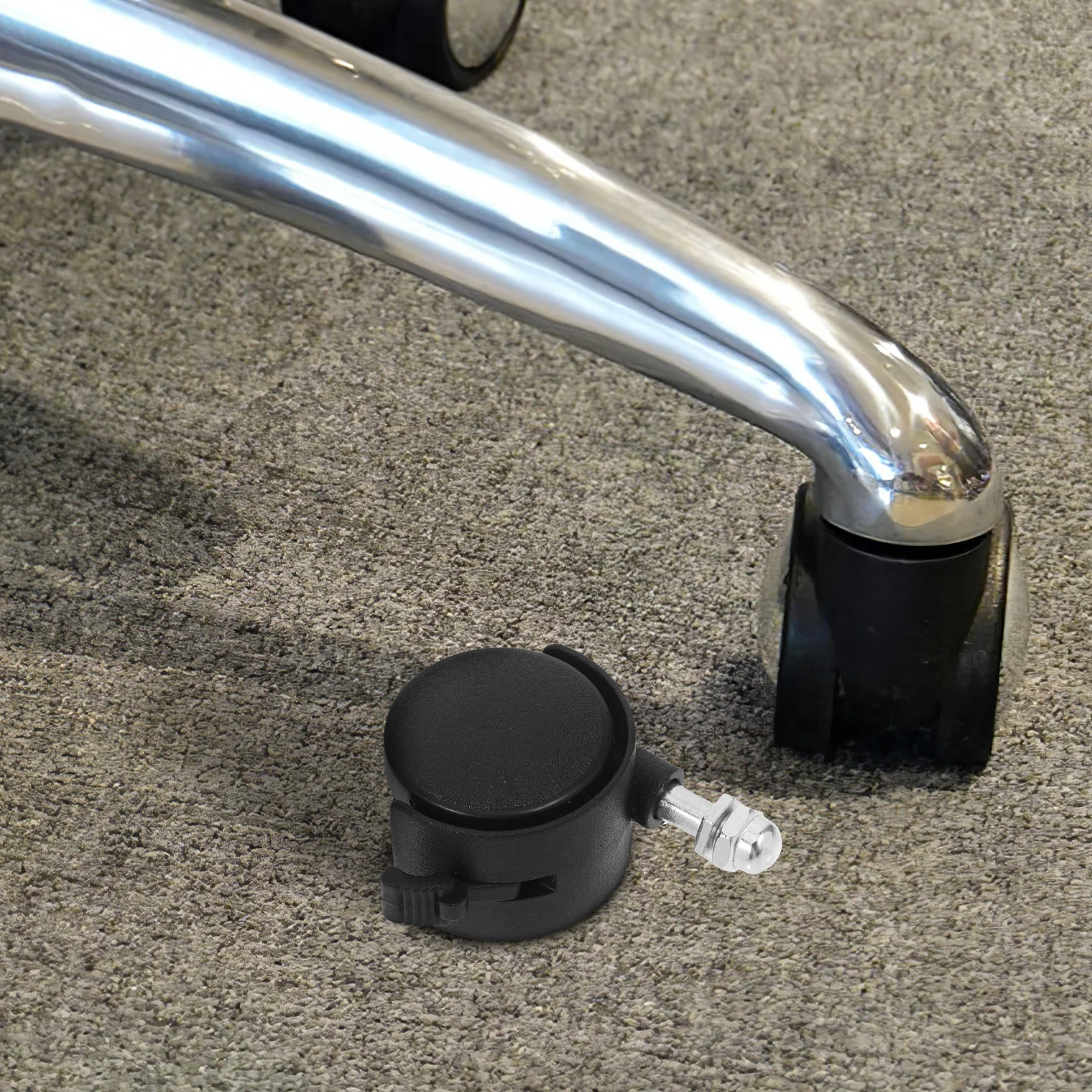 

4pcs Electric Heater Casters 8MM Thread Replacement Wheel for Furniture Bath Seats Trolley Accessories Black Color