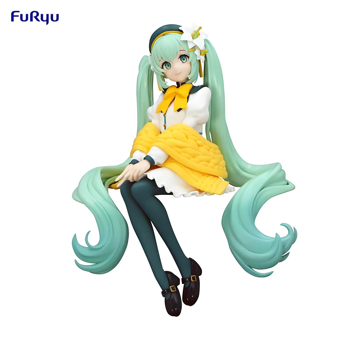 In Stock FuRyu Noodle Stopper Hatsune Miku Flower Fairy -White Lily Ver.- PVC 14CM Anime Action Figures Model Collection Toy