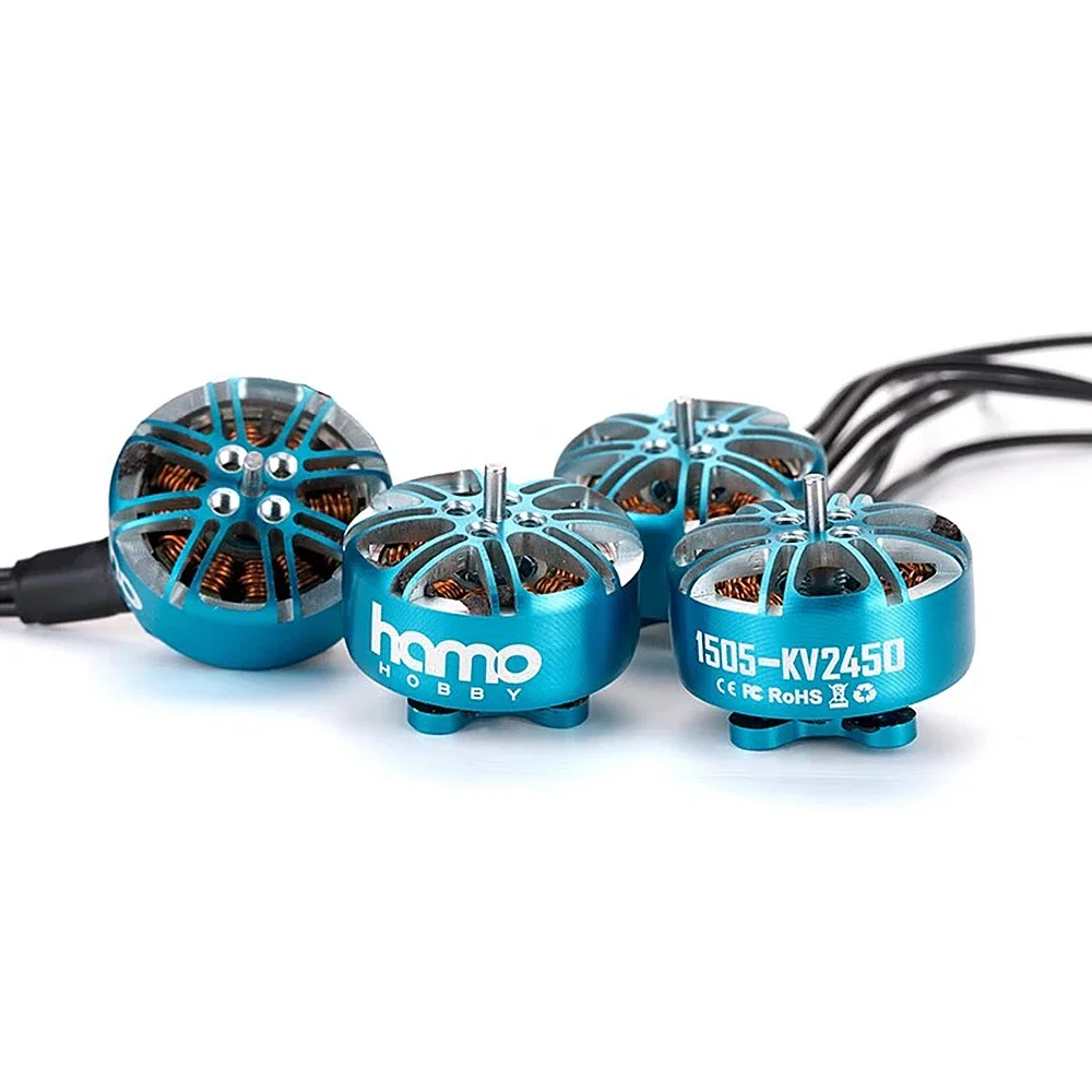 Hmo HOBBY 1505 2450KV / 3750KV มอเตอร์ไร้แปรงถ่าน3 ~ 6S Lipo สำหรับโดรนขนาด2.5 ~ 4นิ้ว