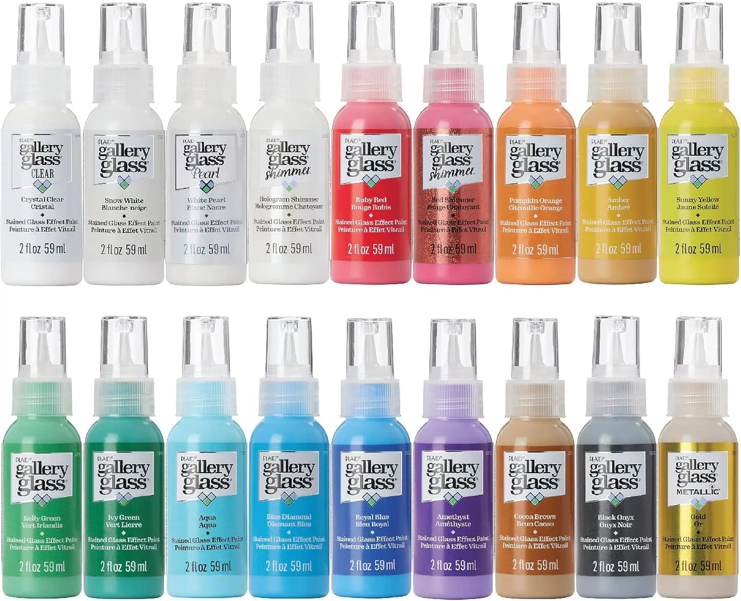 

Non-Toxic Acrylic Craft Paint Set for Beginners, 18 Bottles Assorted Colors
