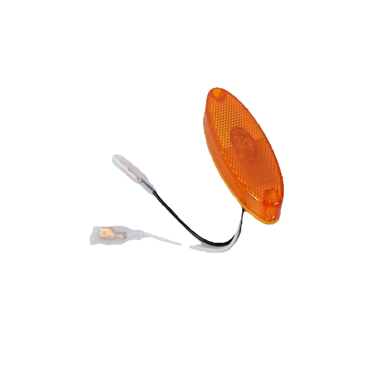 مصباح ماركر جانبي LED بيضاوي كهرماني للمركبات العالمية 06028 12 فولت منخفض المستوى
