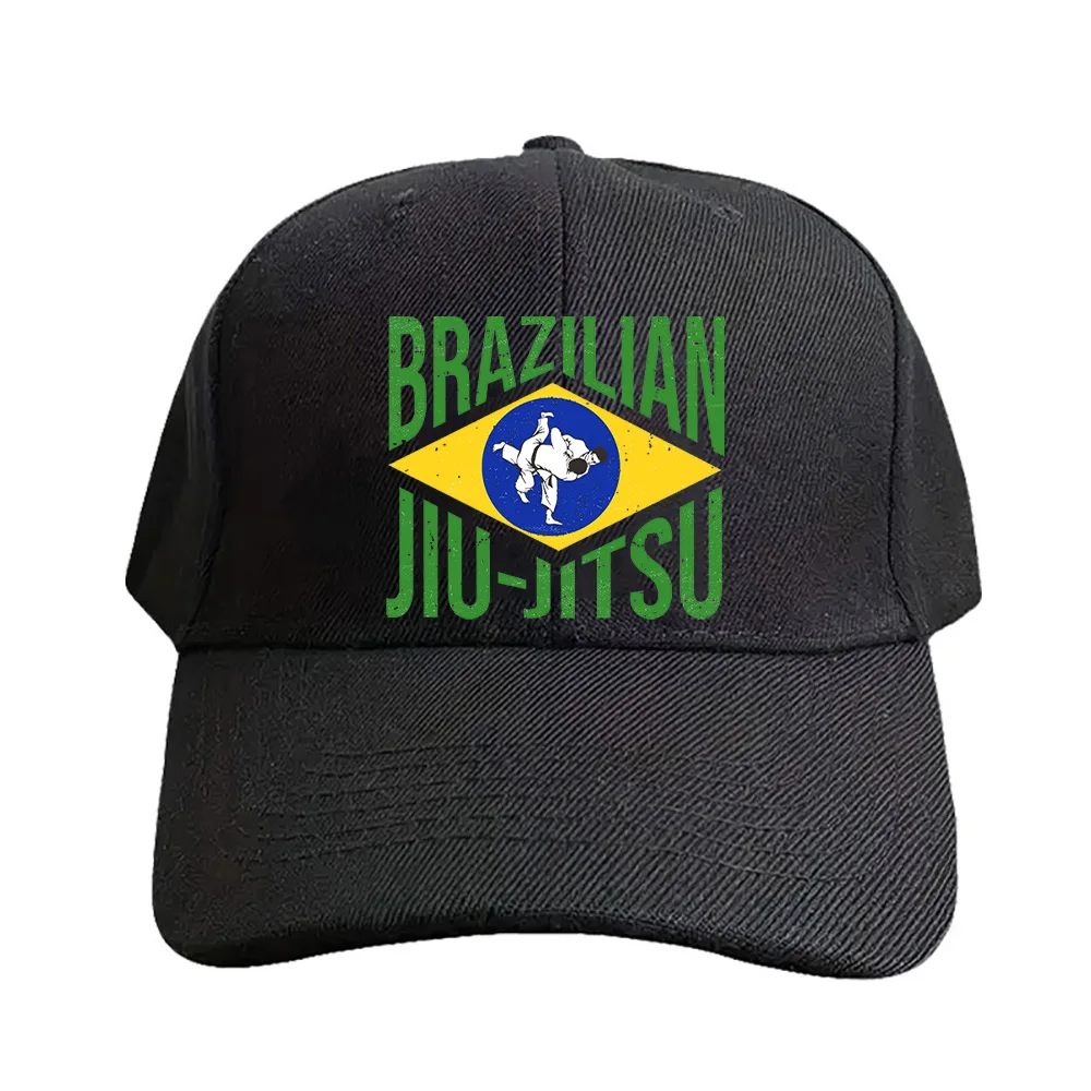 Brasilianisches Jiu-Jitsu-BJJ-Geschenk für Kampfsportliebhaber. Sommer-Baseballmütze für Erwachsene, verstellbar mit gebogener Krempe, Entenschnabelmütze