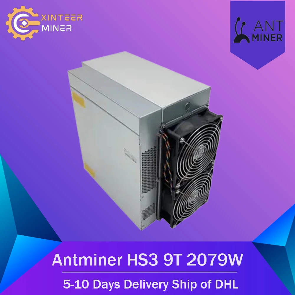 Bitmain Antminer HS3 8.55T 9T 2079W HNS Miner Handshake Crypto Hardware Mining Rig