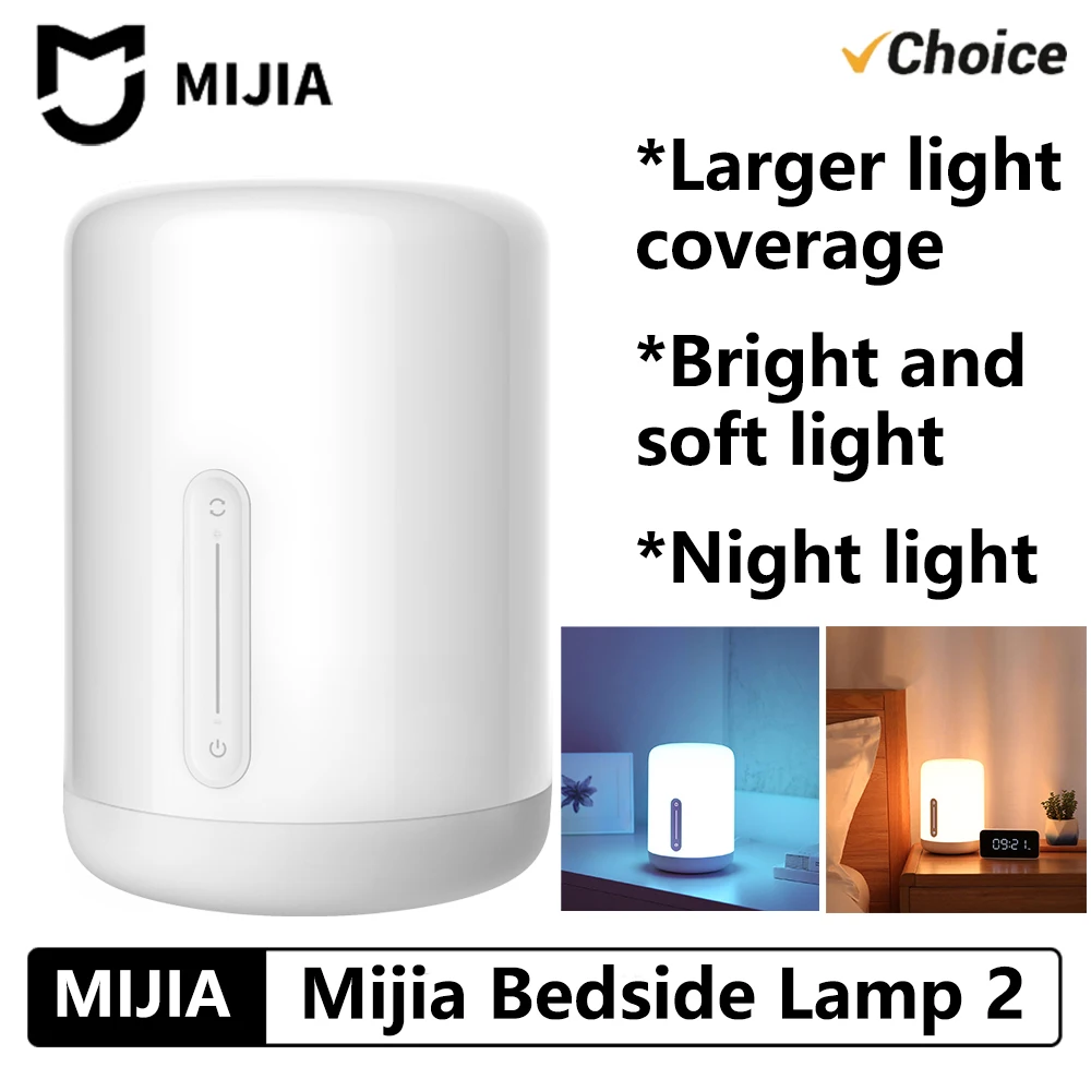 

Original MIJIA Bedside Lamp 2 Smart Table LED Night Light MJCTD02YL 12V-1A Chinese Version