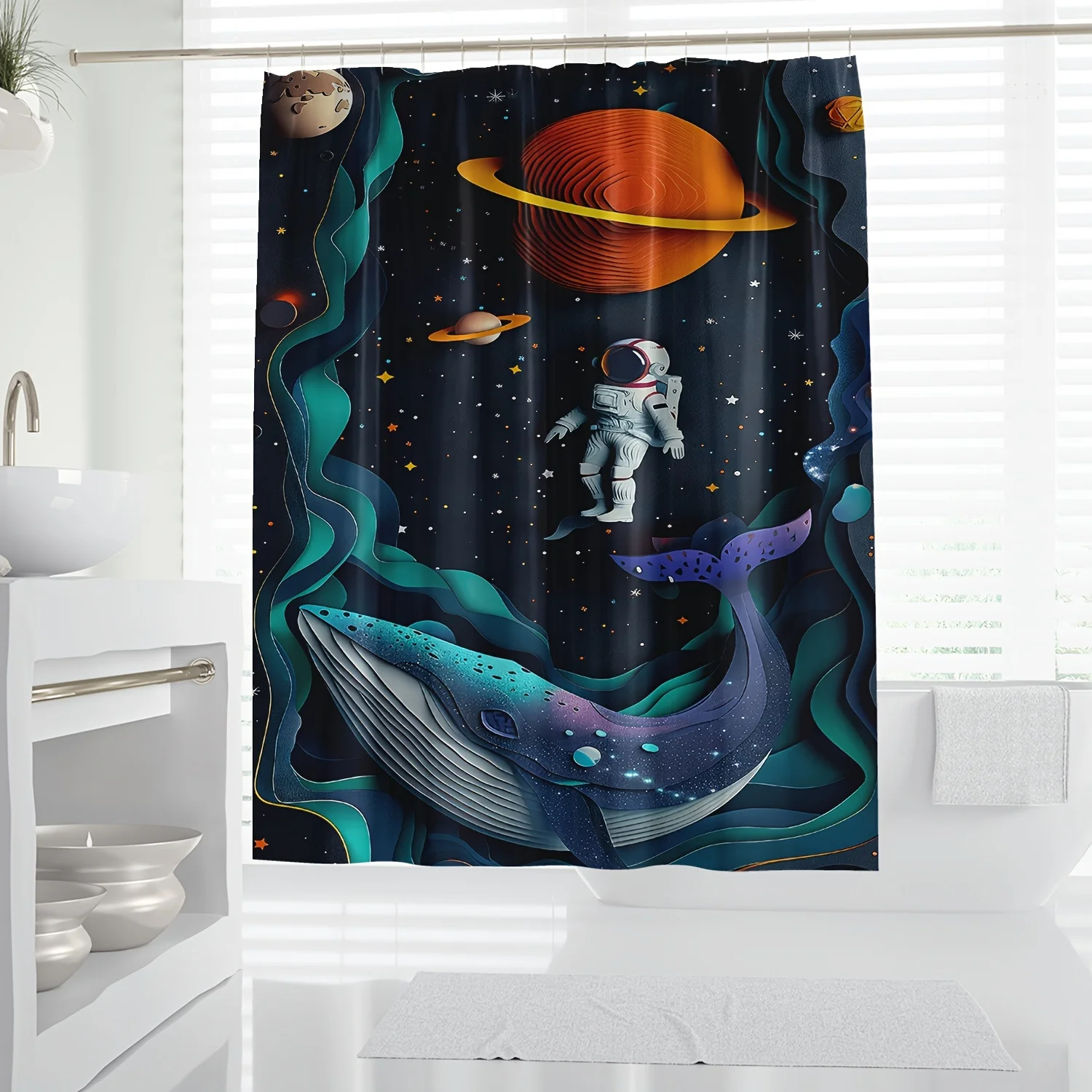 

1шт современного стиля красочный и модный декор для ванной комнаты цифровая печатная занавеска для душа