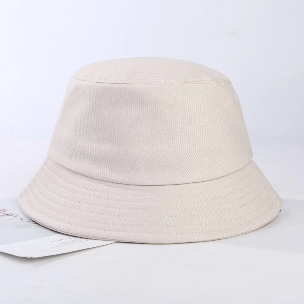 

Sunshade Bucket Hats UV Protection Lightweight Beige Women Men Wide Brim Fisherman Hat Outdoor Sports Daily Wear