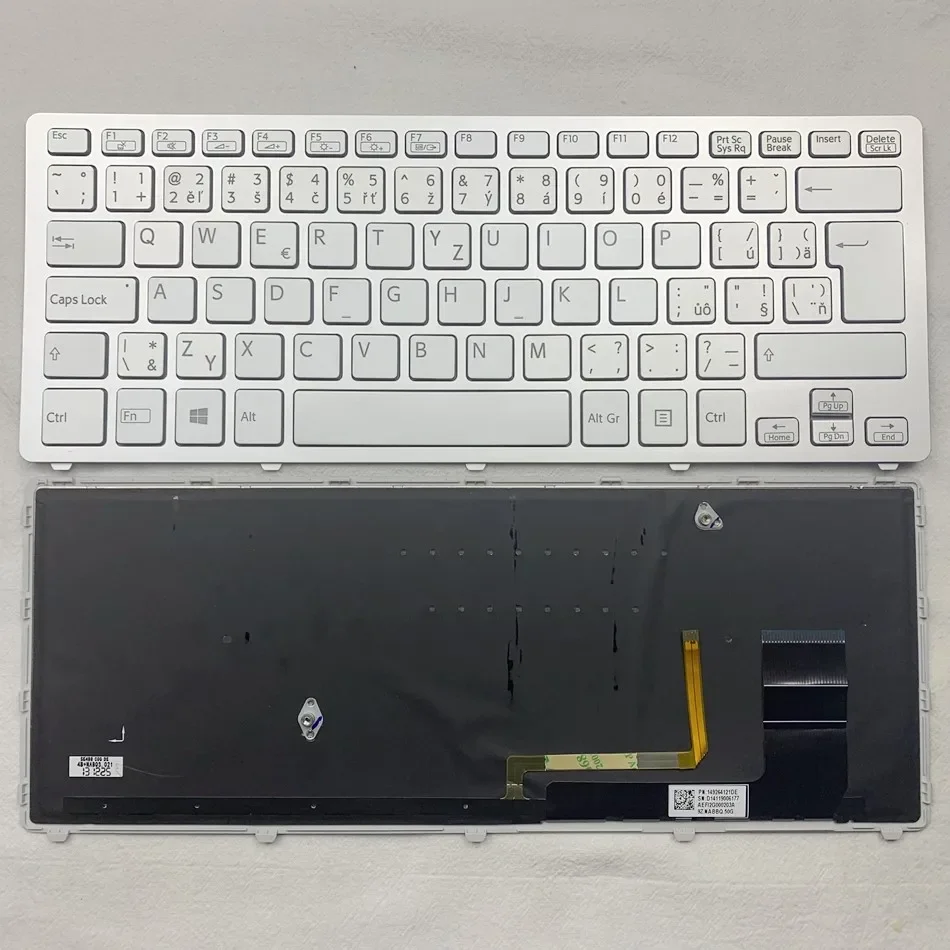 Чешская + Словацкая Клавиатура для ноутбука с подсветкой для Sony SVF14N Vaio Fit 14N SVF14N100C SVF14N13CXB SVF14N21CXB серии CS