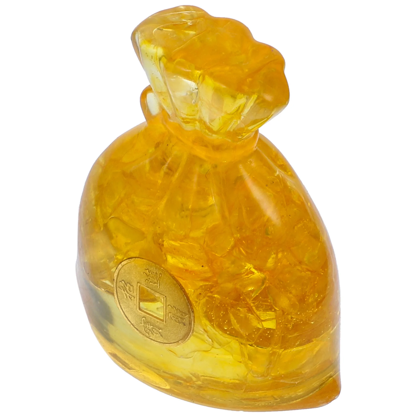 

Creative Handmade Resin Money Bag Shape Adornment Desktop Decoration Exquisite Money Bag Ornament for Home Office Car Display