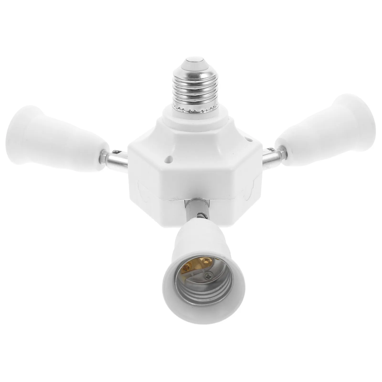 

Адаптер-разветвитель для светильников 3-в-1 E27/E40, сверхпрочный пластиковый держатель-конвертер для светодиодных ламп, для использования на кухне, в спальне, в магазине