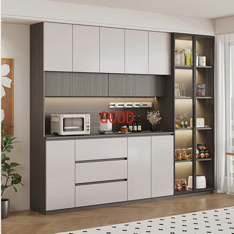 رف كتب جداري من الخيزران الهندي الأبيض ، ألواح جانبية بسيطة ، خزائن غرفة المعيشة ، طاولة بجانب السرير ، أثاث دولآب ، OK50CJ