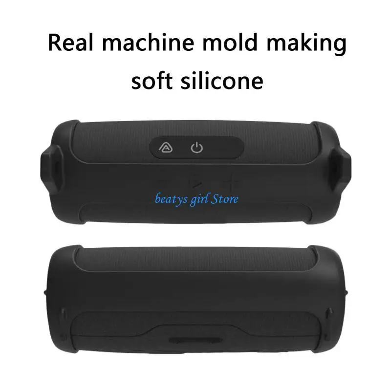 

C7AB NonSlip Silicone Coating Case For Flip 7 Speaker Carry Bag Holder with Carabiner