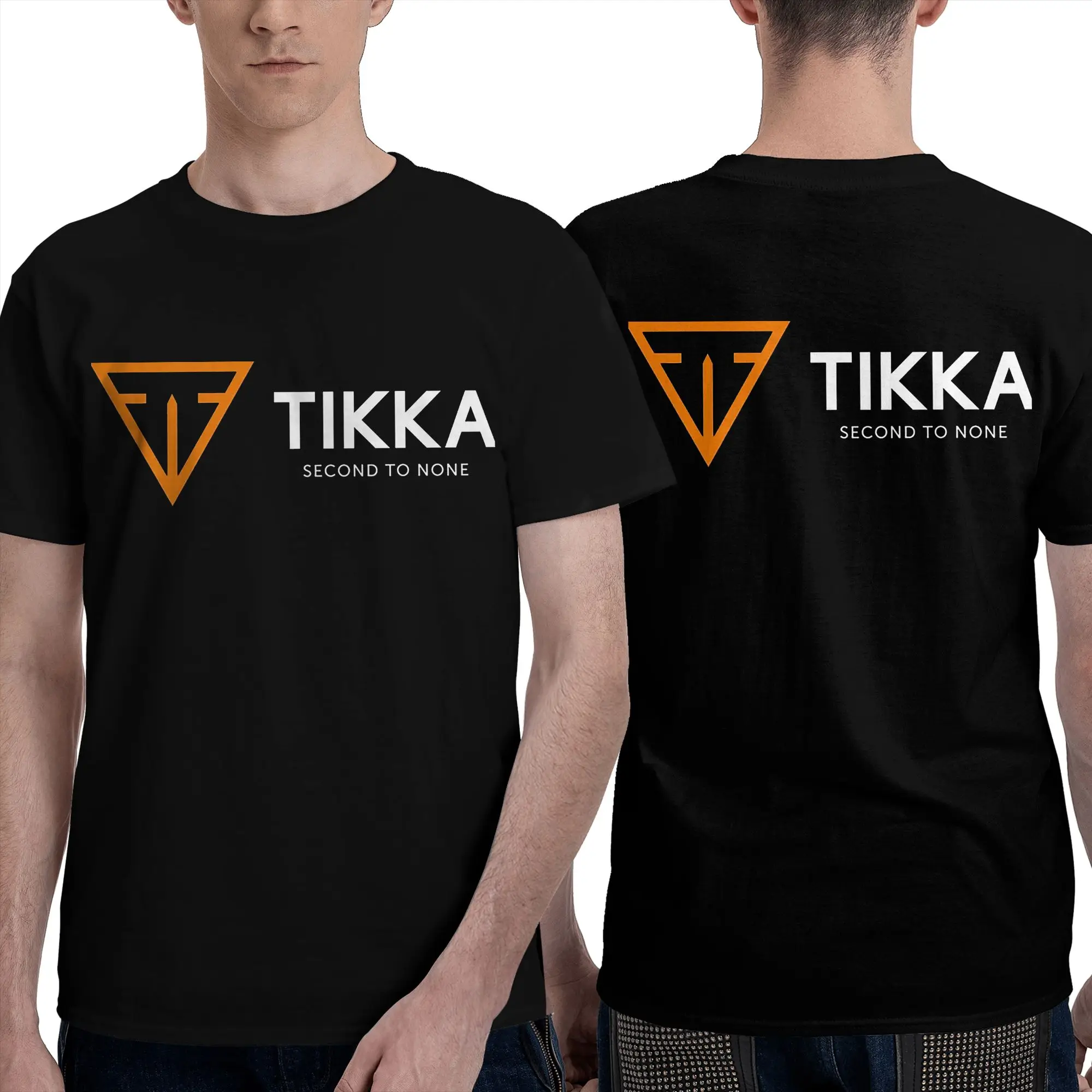 Tikka By Sako Finland Firearms Men T-Shirt Double Sided Plus Size T Shirts Men's O-Neck Cotton Tees Short Summer Male