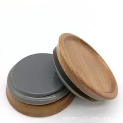 6 Pack Wide Mouth Wooden Mason Jar Lids For /Mason/ Jars 6 Pack Natural Wood Food Grade Material Fit & Bags Food Storage