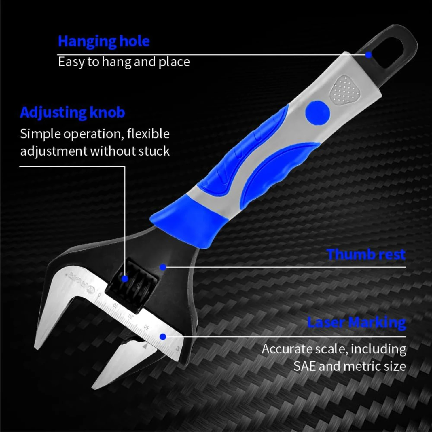 Sturdy, versatile professional wrench - perfect addition to plumbing toolkit. Ergonomic design ensures fatigue-free, long-lastin