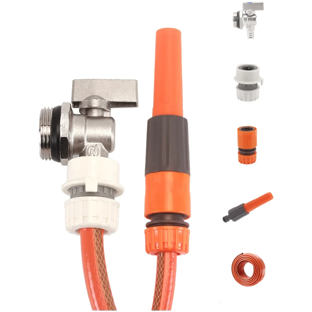1 Inch Copper Hvac Drain Valve For Floor Heating Radiator With Cleaning Spray Home Heating System Pipe Drainage Repair Accessory