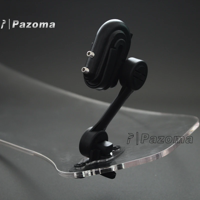 Motorcycle Clip-On Windshield Scooter Extend Wind Deflector Windscreen for Ducati Kawasaki Honda Suzuki Yamaha 4