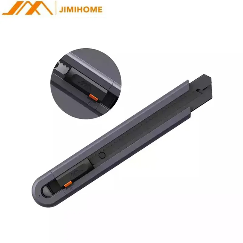 Jimihome 0.79 polegada snap fora da lâmina retrátil caixa de papel cortador faca utilitário faca de bolso ferramentas de fornecimento de escola de aço carbono
