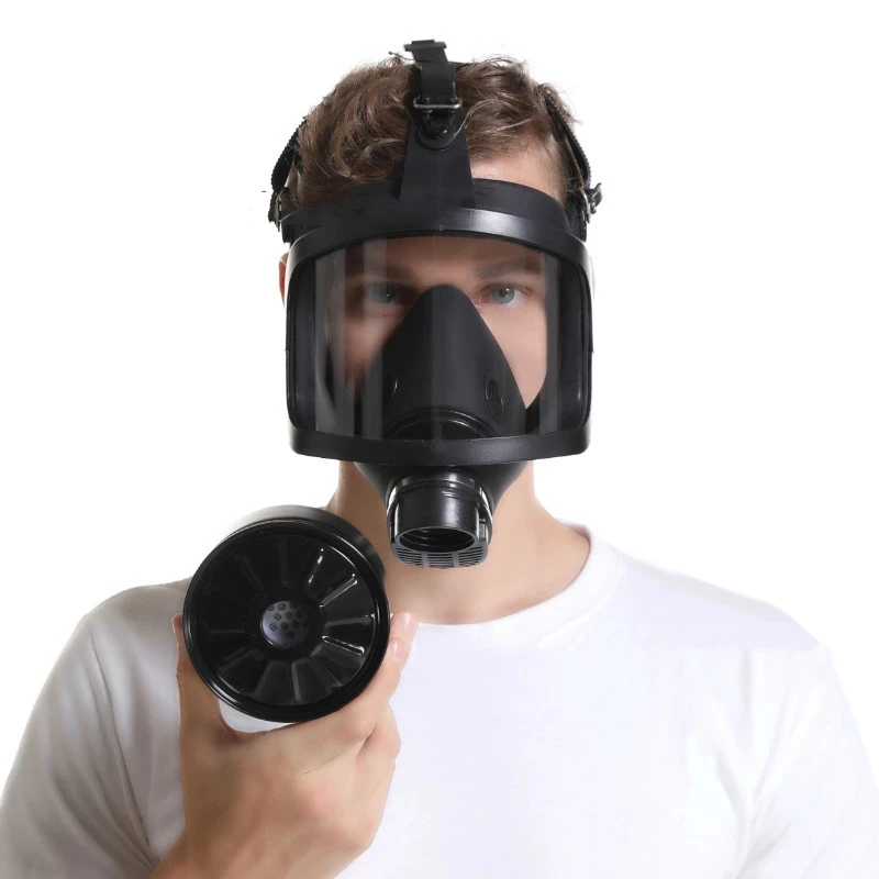 Self-Priming Full Face Mask Gas Mask Biological And Radioactive Pollution Anti-Nuclear Radiation MF14 Chemical Gas Mask