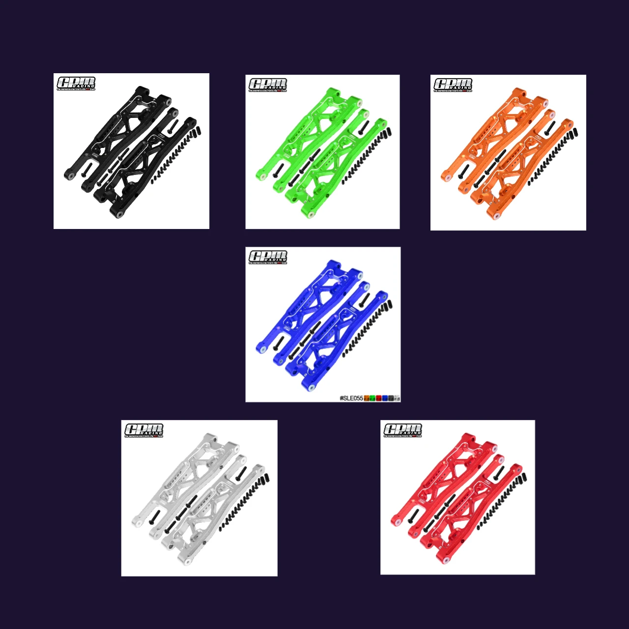 

Алюминиевые передние нижние рычаги GPM для саней Monster Truck TRAXXAS 1/8 9530 + 9531