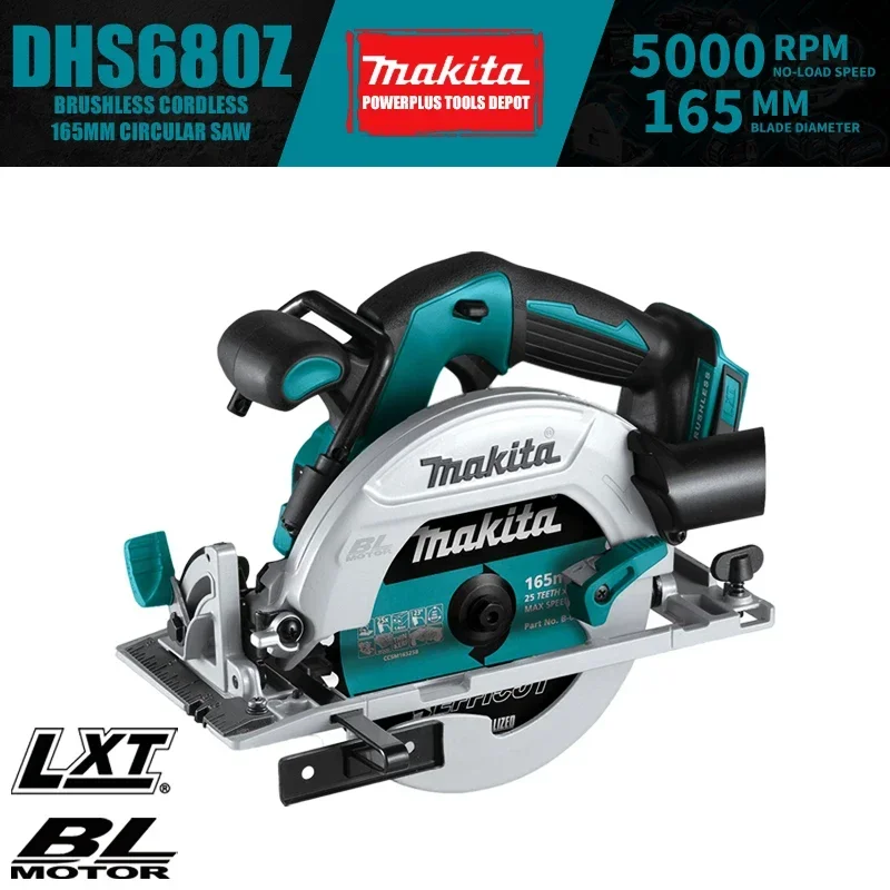 Makita DHS680Z LXT Brushless Cordless 165mm Circular Saw 18V Power Tools 5000RPM