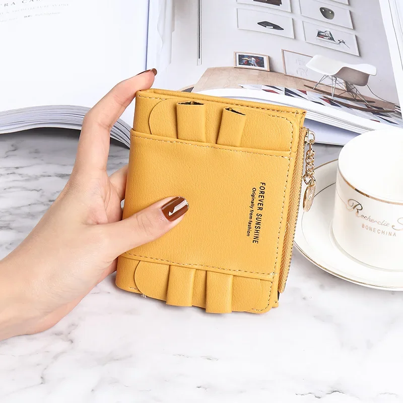 Leisure Women Wallet Card Holder Disturbed Small Wallet Money Bag Wallets for Women Ladies Purse Card Bag Carteras Para Mujer