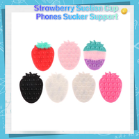 Universal Mobile Phones Sucker Support Strawberry Suction Cup Mount Portable Phone Stand Phone Fixed Pad Car Navigation Bracket