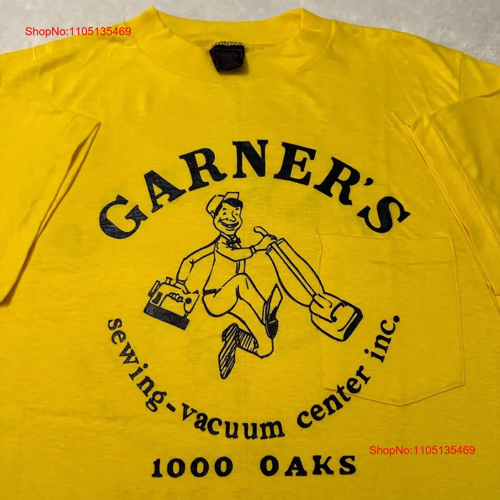 

Винтажная футболка с карманами 1970-х годов и 70-х годов с рисунком вакуумной экипажа Thousand Oaks L, новая винтажная стираная мягкая унисекс стильная дышащая футболка