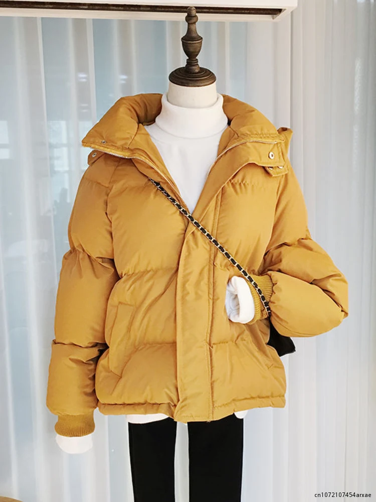 Winter Clothes Women Parkas Demi-season Jacket for Women Fashion Solid Thick Short Coats  Coats for Women  Winter Coat Women