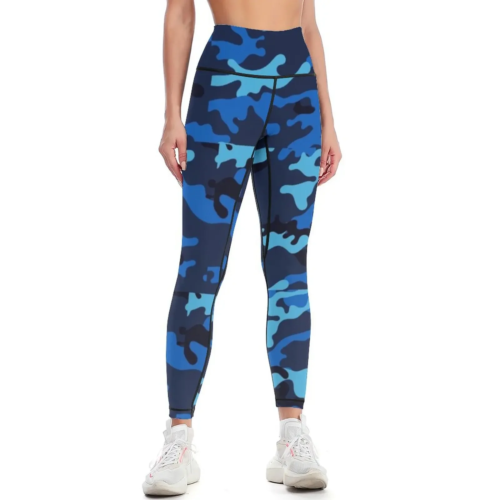 

Blue Camouflage Leggings Leginsy push up gym top trousers sports woman gym Womens Leggings
