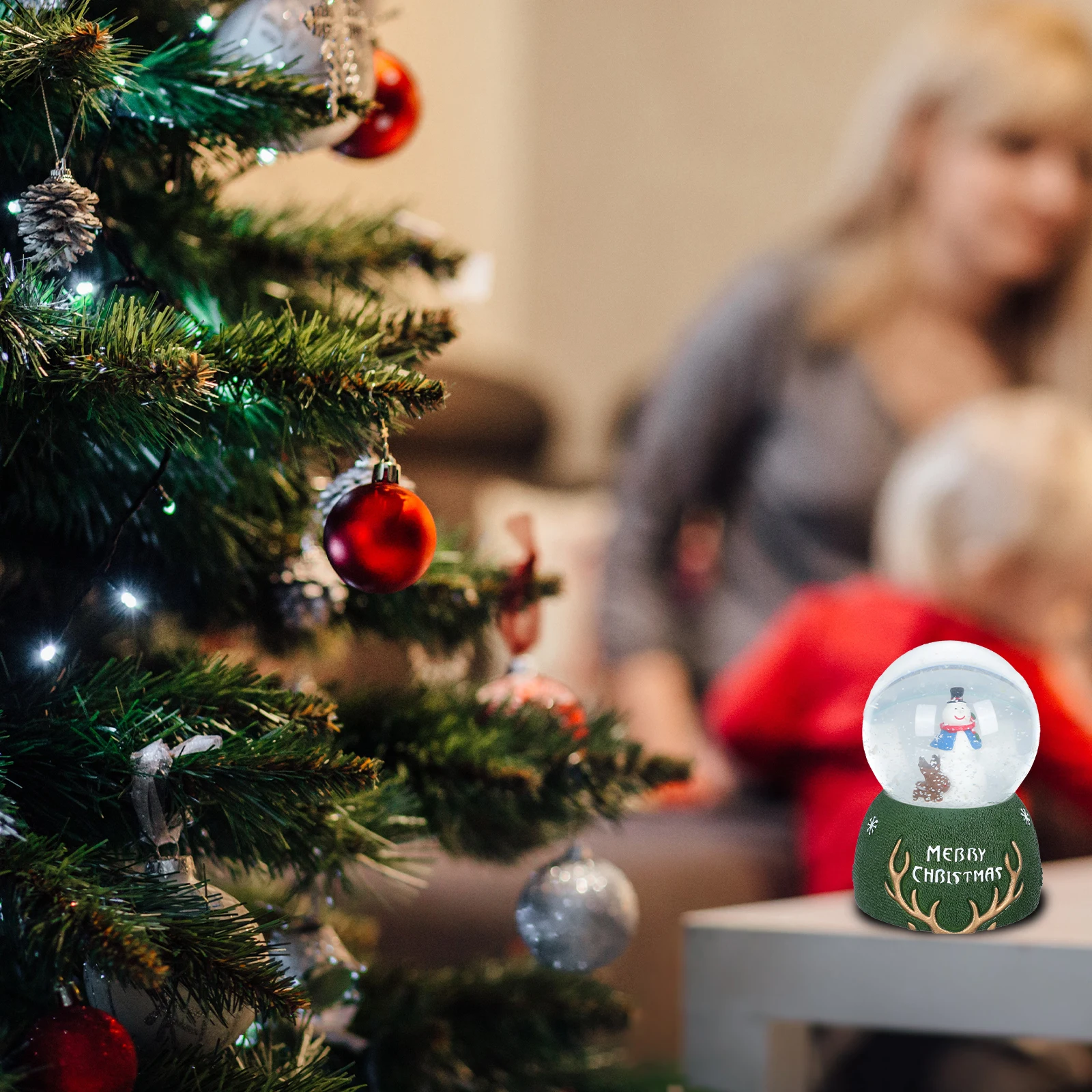 

1Pcs Xmas Musical Ball Luminous Plastic Desktop Christmas Party Decoration Gift Ornament Musical Balls Xmas Decor