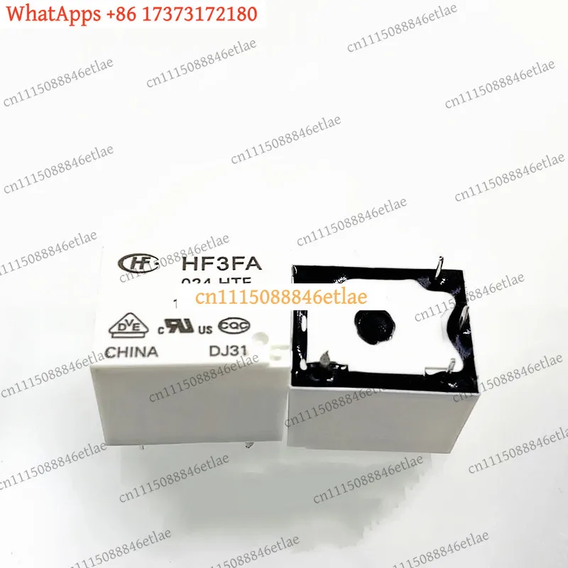 k3  HF3FA Power Relay 12V/24VDC 10A 4PIN PCB Mount Subminiature Universal Replacement Parts