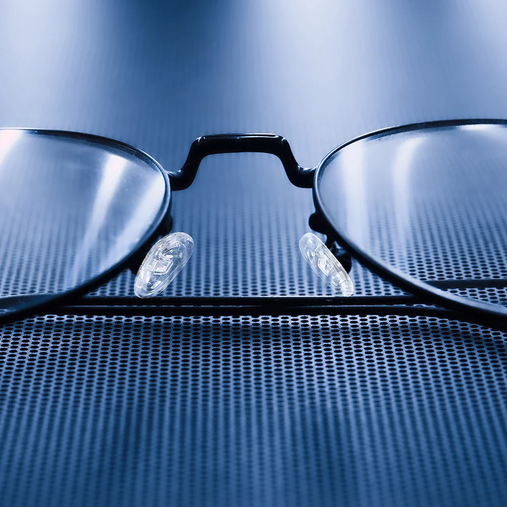 

Gogogmee 20 Pairs Screw Type Silicone Nose Pads for Eyeglasses Non Grips Replacement Kits Compatible with Metal Frames