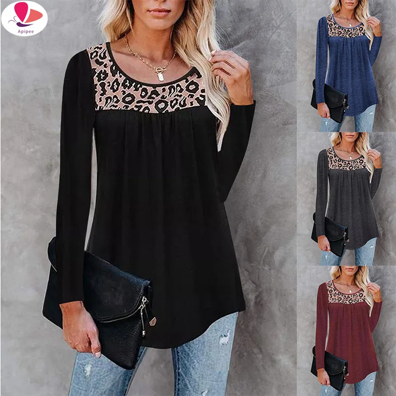 3xl  Tops For Female 2024 New Fashion Ladies Clothing Blusas Womens Full Sleeve Tops Ruffle Loose Tunic Blouse T shirt