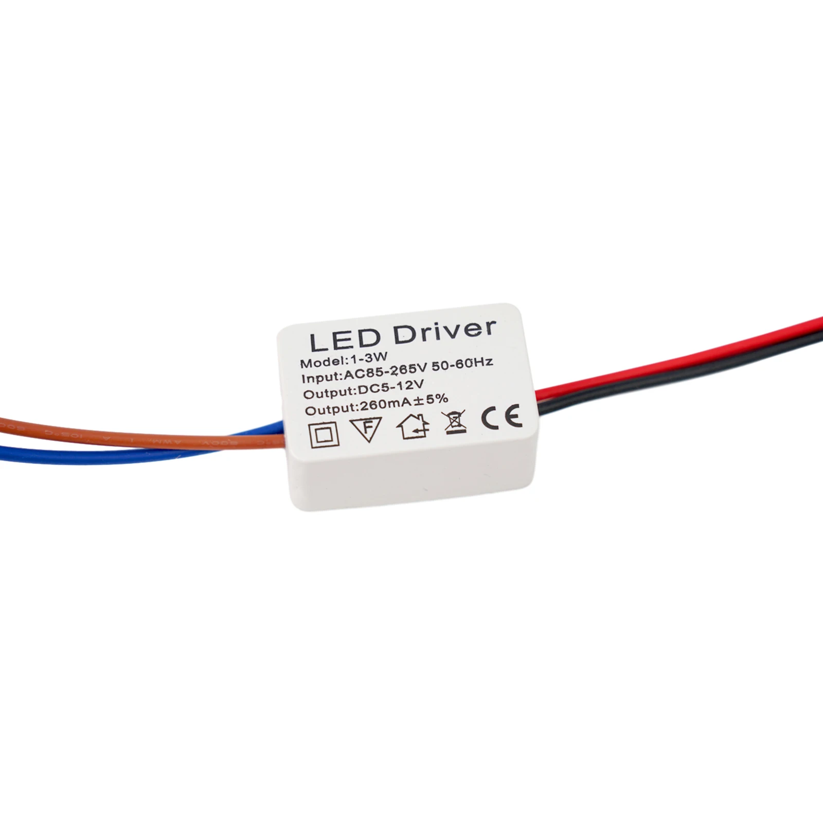 Stable Drive Power Supply Transformer 1-24W 260mA For Driver LED Transformer LED Driver Safety Wide Voltage Range