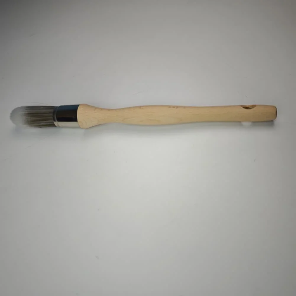 Multi-Functional  Round Head Brush 55mm Long Bristle Cleaning Brush For Car Interior Vents, Upholstery, And Detail Work
