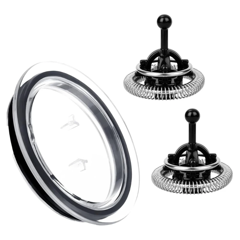 Batidores de repuesto para Espumador de leche y 1 tapa, compatibles con Nespresso Aeroccino 3/4/XL, práctico repuesto para Espumador de leche, 2 uds.
