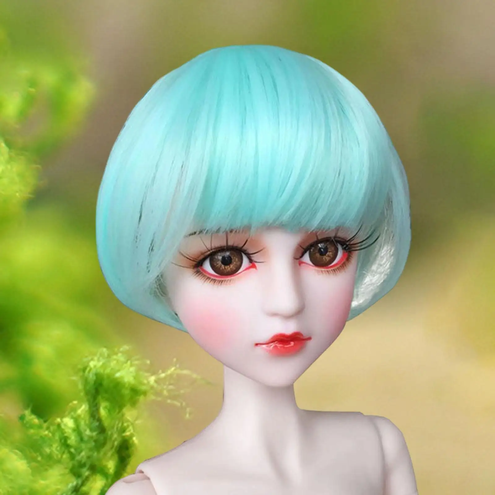

1/4 BJD Doll Wig Handcraft Doll Wig Cosplay Sturdy Fashion Decorative up Handmade DIY Short Hair Replacement