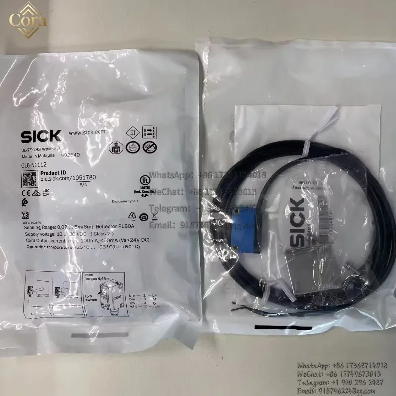 Sick Mirror Reflection Photoelectric Sensor Photoelectric Switch Gl6-N1112 Order Number 1051780 Brand New