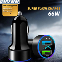 For Tesla Model 3 S X Y P100D 66W Car Charger Dual Port USB Type C Quick Charger Digital PPS QC PD 3.0 Auto Accessories