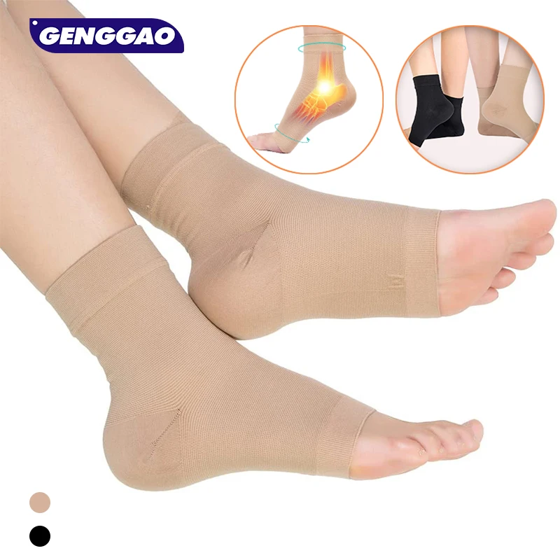 1Pair Plantar Fasciitis Socks Sleeves for Women Men, 30-40mmHg Compression Socks for Arch & Ankle Support,Injury Recovery