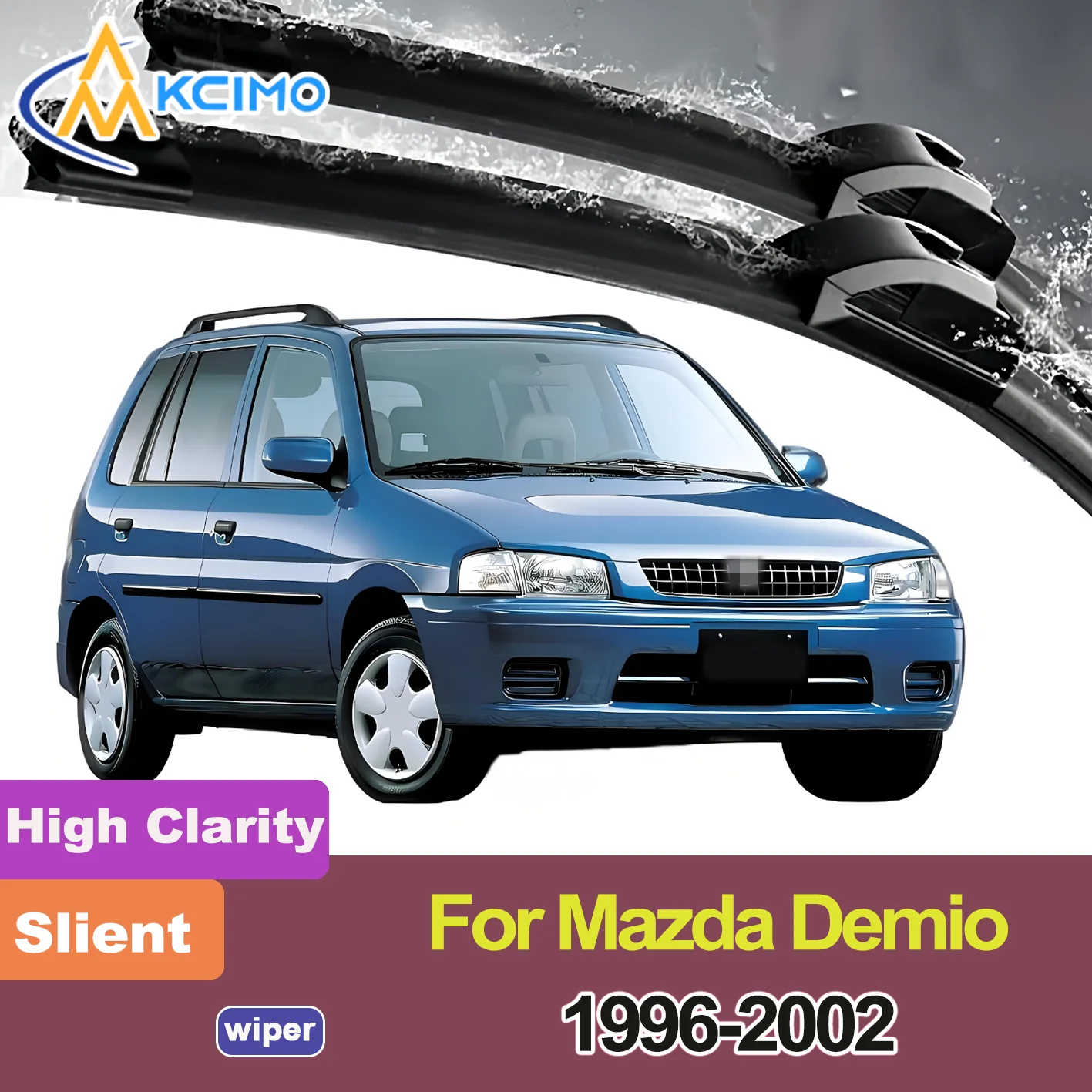 

2PCS New Front Windshield Wiper Blade for Mazda Demio DW 1996-2002 Mazda 121/Ford Festiva Mini Wagon Front Windshield Brush