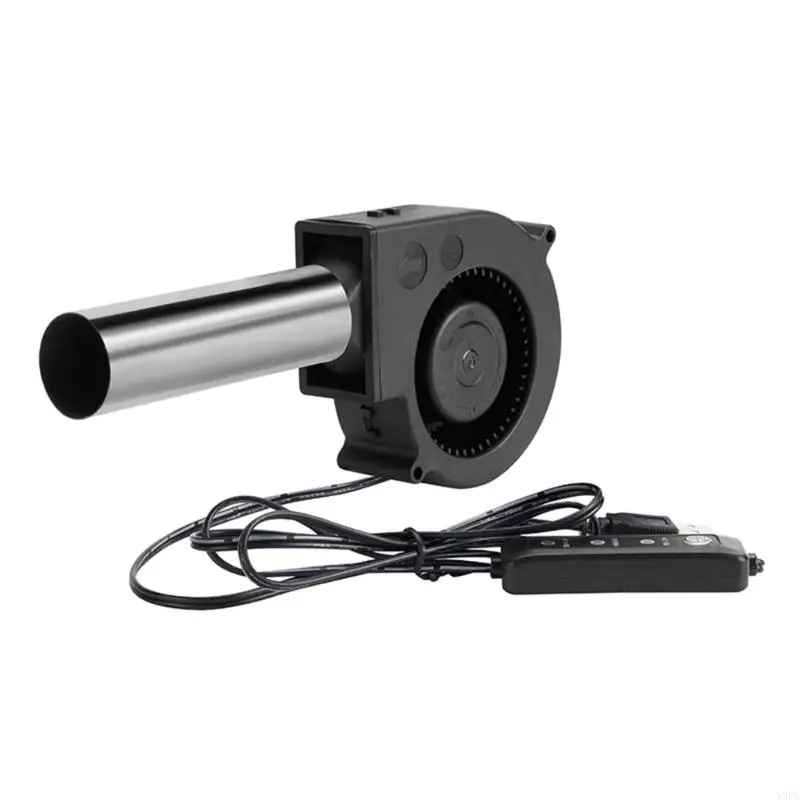 

X9FA Adjustable Speed USB Blower Fan For Waste Oil Stove Camping & Backyard Barbecues