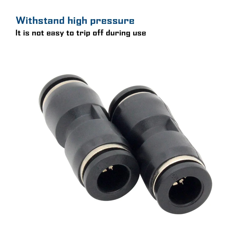 Pneumatic Fitting Pipe Connector Quick Release Coupling 4 6 8 10 12mm PU PV PE HVFF PY PZA PK PM PSA PP PLM Tube Connectors